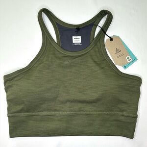 NWT prAna Women’s Becksa Bralette Ribbed Green Size Large